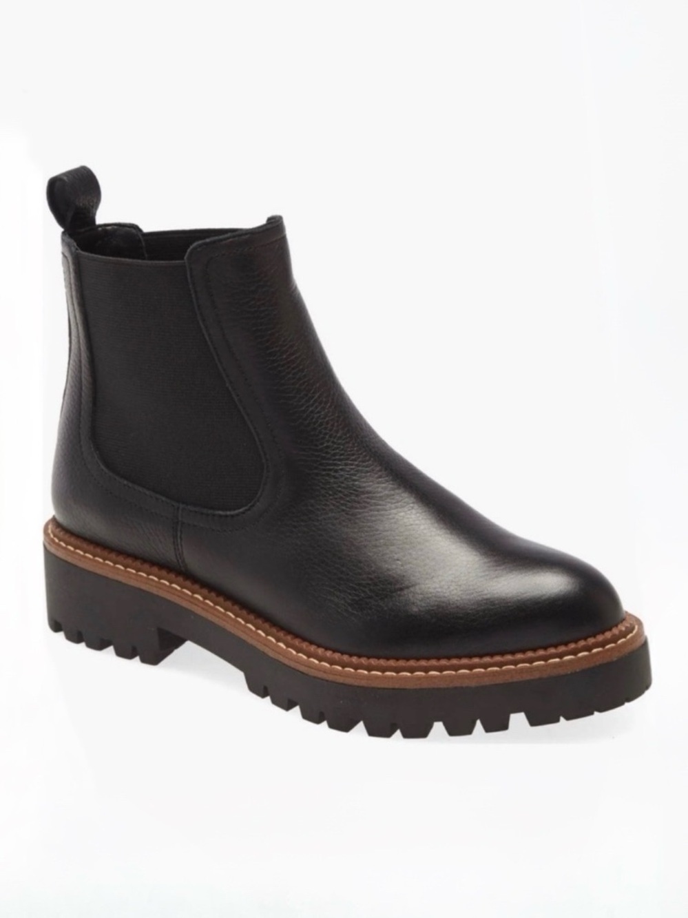 Caslon Miller Water Resistant Lug Chelsea Boot Size 8.5